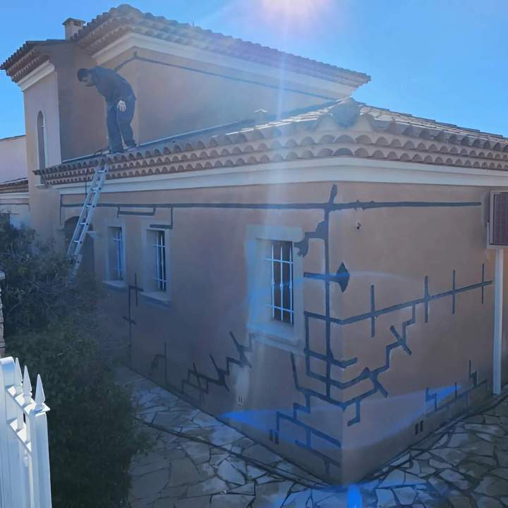 Ravalement de façades, Aigues-Mortes